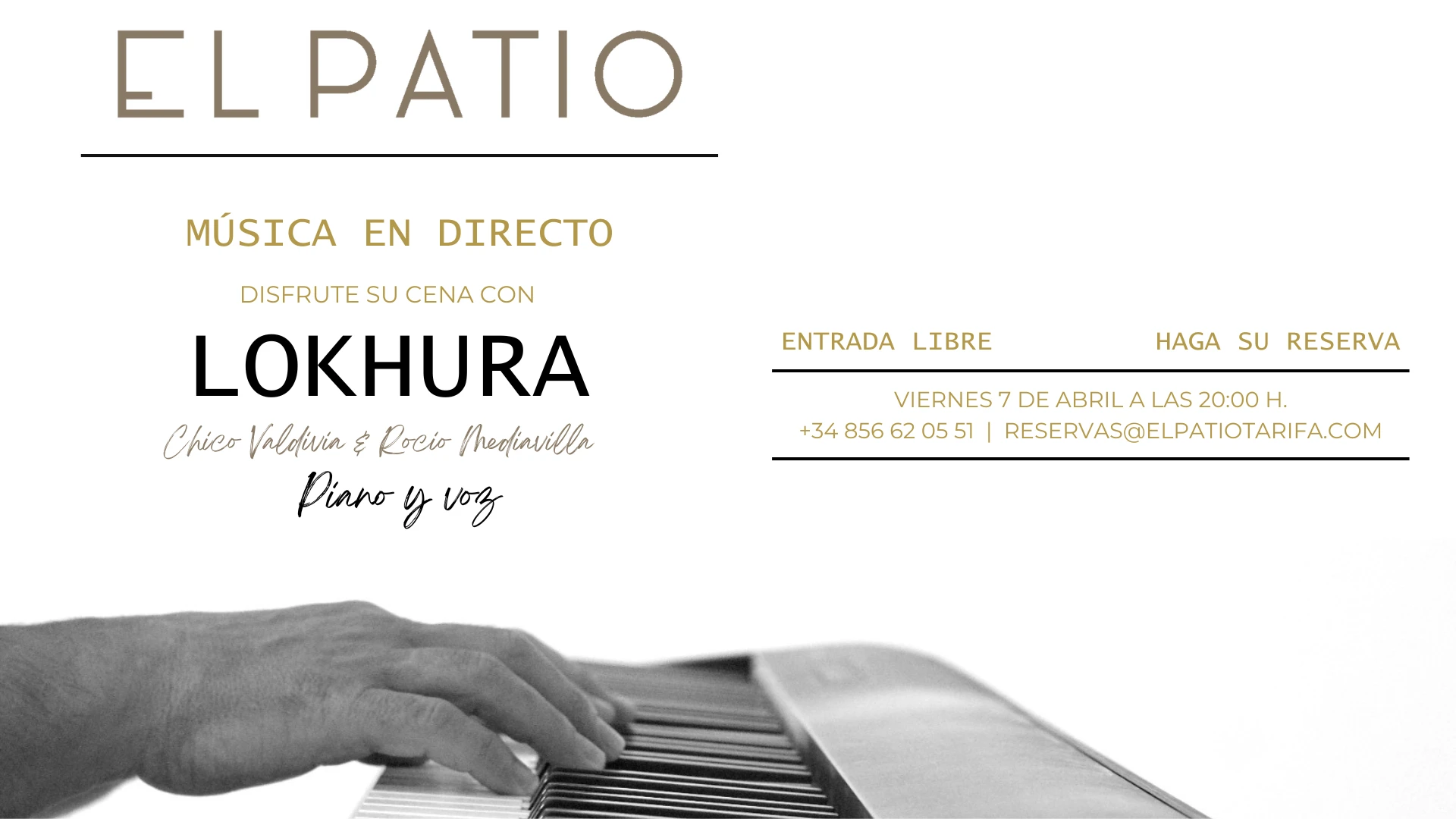 Concierto Lokhura en directo en El Patio, Tarifa