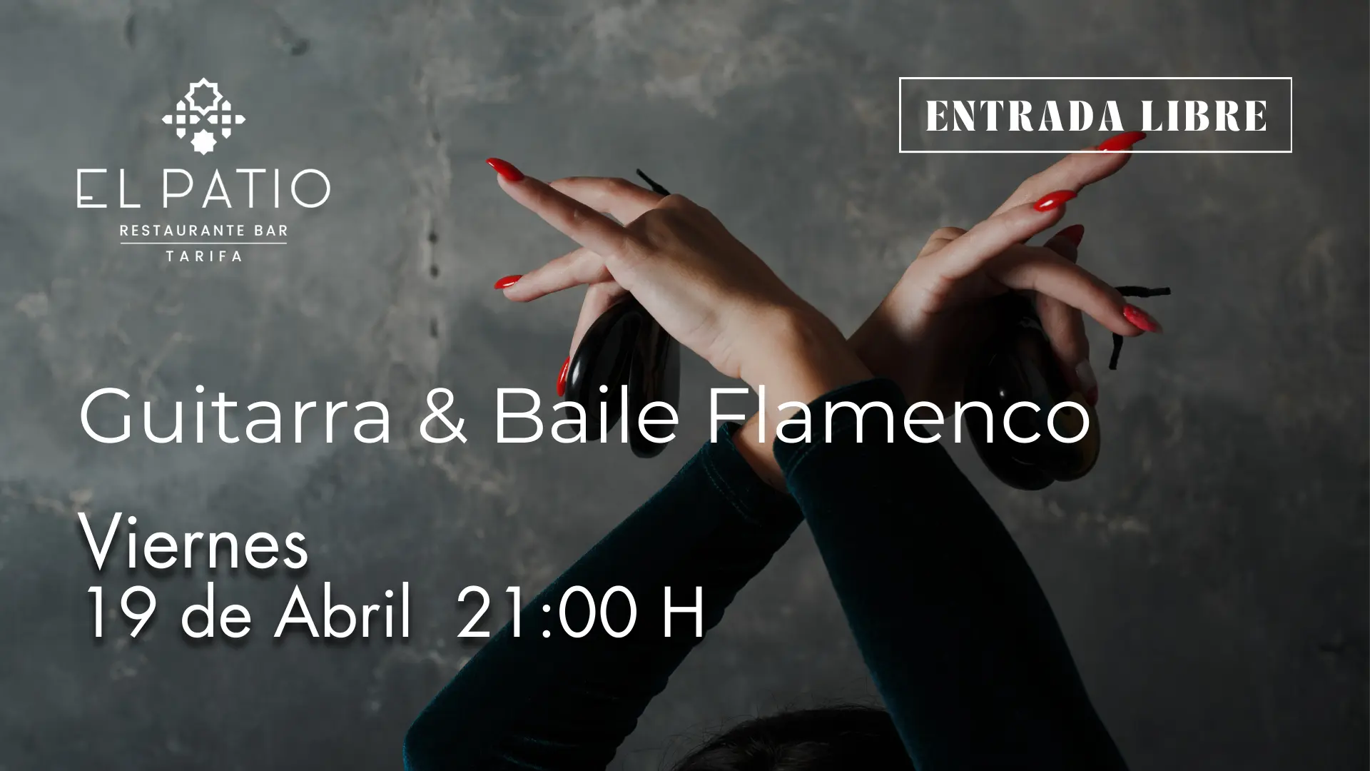 Guitarra y Baile Flamenco en Directo en Restaurante El Patio, Tarifa
