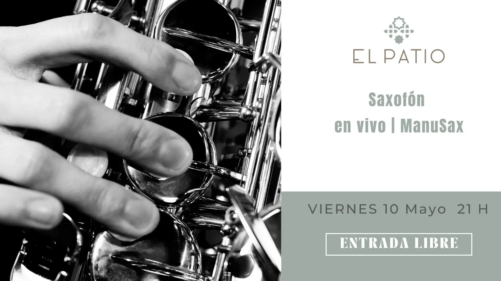 Musical en Directo viernes 10 de Mayo en El Patio, Tarifa